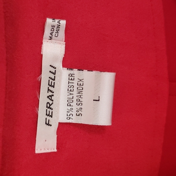 Feratelli Faux Suede Red Jacket - Picture 3 of 7